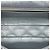 Clutch Roll Reissue 2.55 Chanel em pele de cordeiro metálica acolchoada prateada Prata - vista 3