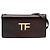 Portafoglio TF con tracolla Tom Ford in pelle di vitello Palmellato nera mini Nero