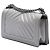Le Boy Chanel Silver Old Medium Chevron Caviar Boy Flap Prata - vista 2