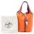 Hermès Orange Bicolor Clemence and Swift Picotin Lock 18 - Ansicht 7