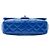 Chanel Blue Medium Quilted Patent Coco Shine Flap Azul - vista 3