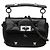 Borsa Satchel Valentino Small Nappa Monochrome Roman Stud Nera Nero