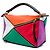Bolso Satchel Puzzle Multi Small de piel de becerro Rainbow LOEWE Multicolor - vista 2