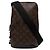 Bolsa Tiracolo Louis Vuitton Brown Monogram Macassar Avenue Marrom