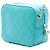 Borsa Camera Chanel in vitello smaltato blu con cuciture CC Turchese - vista 2