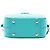Borsa Camera Chanel in vitello smaltato blu con cuciture CC Turchese - vista 3