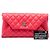Clutch Chanel Pink Quilted Lambskin Fold Up Again Rosa - vista 7
