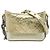 Chanel Gabrielle Hobo Small in pelle di vitello invecchiata metallizzata matelassé dorata D'oro