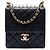 Chanel Black Small Quilted Lambskin Chic Pearls Flap Preto