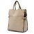 Borsa Satchel Fendi Grace in Vitello e Camoscio Beige - vista 2