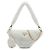 Prada Bolsa Satchel Triangle Mini em shearling branco