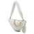 Prada Bolsa Satchel Triangle Mini em shearling branco - vista 2