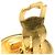 Chanel Gold CC vergoldete gesteppte runde Clip-On-Ohrringe Golden - Ansicht 11