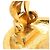Chanel Gold CC vergoldete gesteppte runde Clip-On-Ohrringe Golden - Ansicht 12