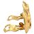 Chanel Gold CC vergoldete gesteppte runde Clip-On-Ohrringe Golden - Ansicht 6