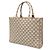 Prada Beige Large Triangolo Jacquard Symbole Tote - Ansicht 2