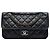 Chanel Black Medium Quilted Calfskin French Riviera Flap Nero