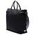 Tote convertible Prada em Tessuto preto com missangas e apliques florais - vista 2