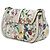 Gucci Flora Nice Stirrup Crossbody in pelle di vitello bianca Bianco Crudo - vista 2