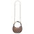 Bolsa Meia Lua Gucci Mini GG Marmont em couro de bezerro matelassê marrom Carne - vista 2