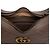 Bolsa Meia Lua Gucci Mini GG Marmont em couro de bezerro matelassê marrom Carne - vista 4
