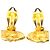 Chanel Gold vergoldete Camellia runde Clip-On Ohrringe Golden - Ansicht 6