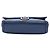 Chanel Blue Large Quilted Goatskin Double Carry Waist Chain Flap Blu scuro - vista 3