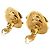 Boucles d'oreilles clips Chanel Gold CC Logo plaqué or Doré - vue 2