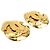 Boucles d'oreilles clips Chanel Gold CC Logo plaqué or Doré - vue 5