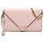 Clutch de corrente envelope Prada em Saffiano rosa