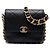 Chanel Black Small Quilted Calfskin Framing Chain Flap Noir