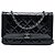 Chanel Black Quilted Patent Boy Wallet on Chain Noir