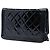 Chanel Black Quilted Patent Boy Wallet on Chain Noir - vue 2