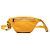 Bolso cinturón Gucci de piel de becerro perforada con relieve GG amarillo