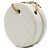 Borsa rotonda Chanel En Vogue in vitello stropicciato bianco Crudo - vista 2