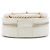 Borsa rotonda Chanel En Vogue in vitello stropicciato bianco Crudo - vista 3