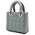 Dior Gray Small Patent Cannage Lady Dior Marrom - vista 2