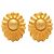 Orecchini a clip Hermès Gold placcati oro Sun D'oro
