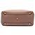 Sac Satchel Burberry Brown Medium en cuir de veau et House Check Banner Marron - vue 3