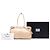 Bolso Bonnie Prada de piel de becerro Naplak beige Large - vista 7