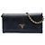 Prada Black Saffiano Wallet On Chain