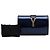 Autre Marque Clutch da sera Saint Laurent Blue Edition Soi Patent Chyc Ligne Blu scuro - vista 7