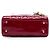 Dior Red Mini Patent Cannage Lady Dior Roja Burdeos - vista 3