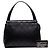 Sac à main Chanel en agneau noir avec surpiqûres CC - vue 7