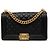 Le Boy Chanel Black Old Medium Quilted Caviar Boy Flap Preto