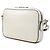 Borsa a tracolla Gucci White GG Supreme con rifiniture in vitello - vista 2