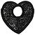 Jacquemus Black Raffia Le Spiaggia Coeur Handtasche Schwarz - Ansicht 2