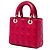 Dior Red Small Lambskin Cannage MyABCDior Lady Dior Vermelho - vista 2