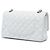 Chanel White Medium Classic Caviar Double Flap Branco - vista 2