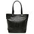 Borsa Tote Chanel CC Perforata in Nappa Nera Nero